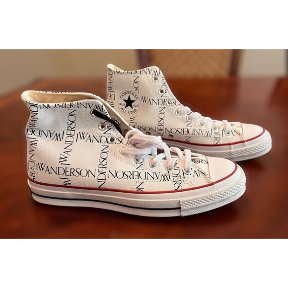 Converse Chuck 70 Hi Grid JW Anderson White Black Insign Mens 9 Sneakers 160808C main image 6